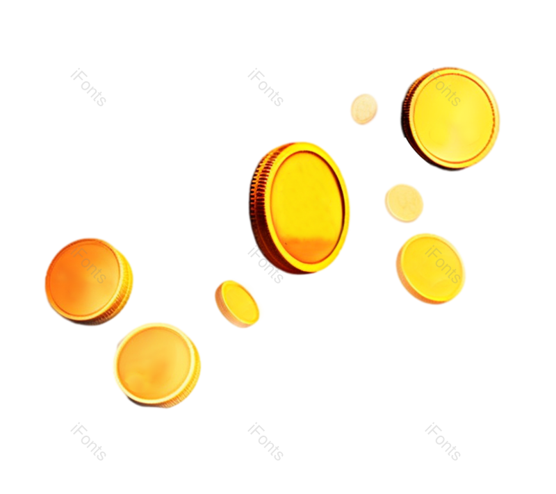 金币图片,漂浮素材元素,促销PNG,漂浮免抠素材